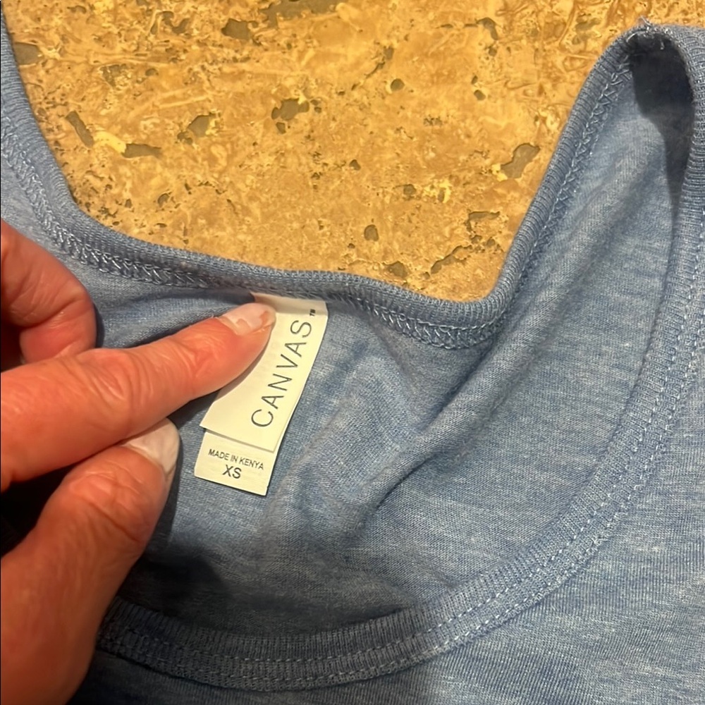Blue Graphic Tank Top - Picture 2 of 3